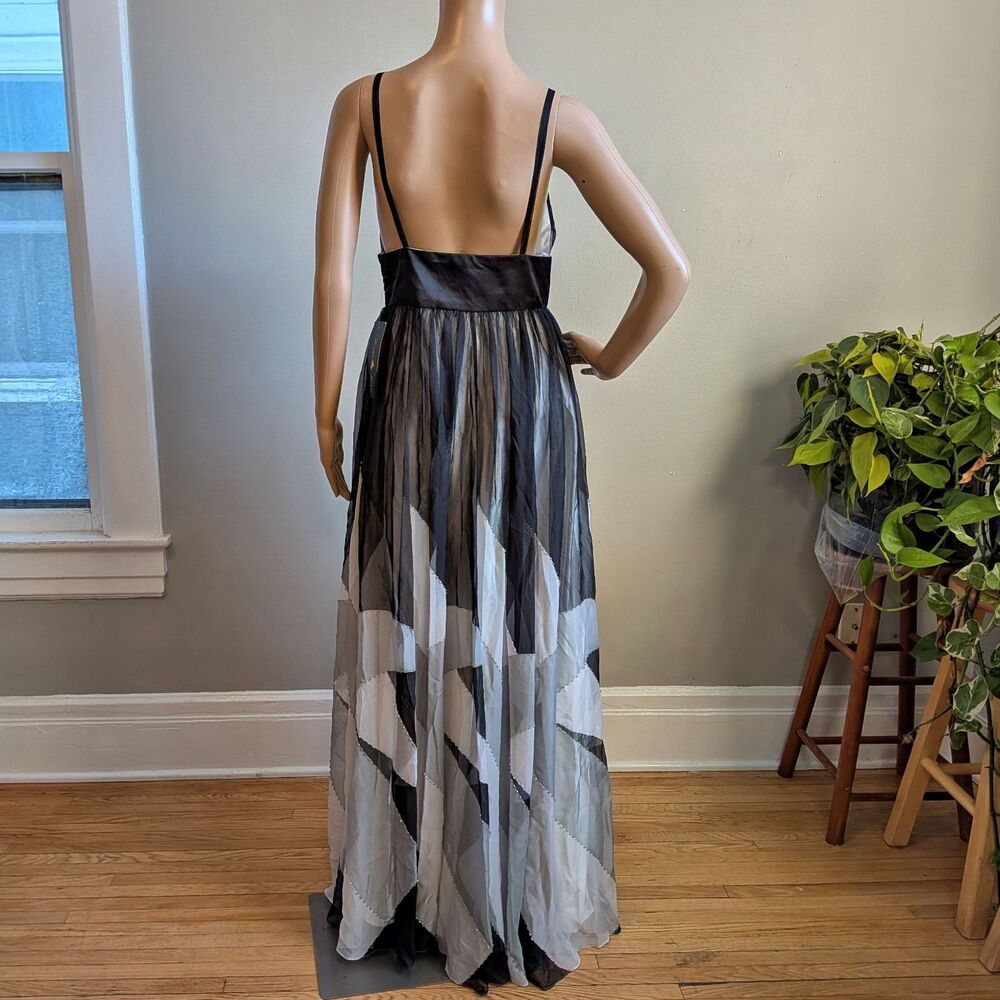 NWT Vintage Y2K Aspeed Prom Gown Maxi Dress Beaded Size Medium - Picture 4 of 14